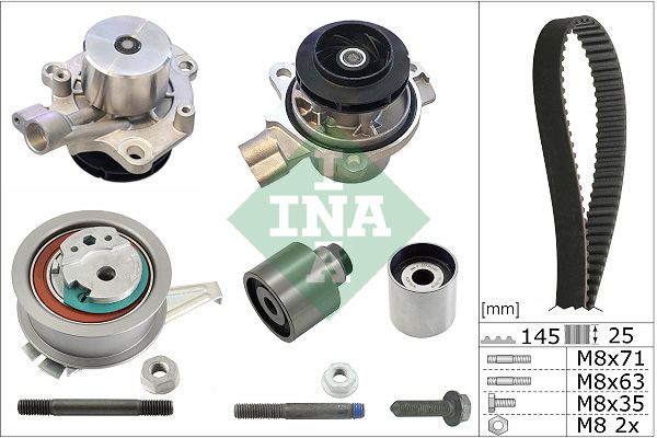 SCHAEFFLER INA 530 0650 31 Vandens siurblio ir paskirstymo diržo komplektas
