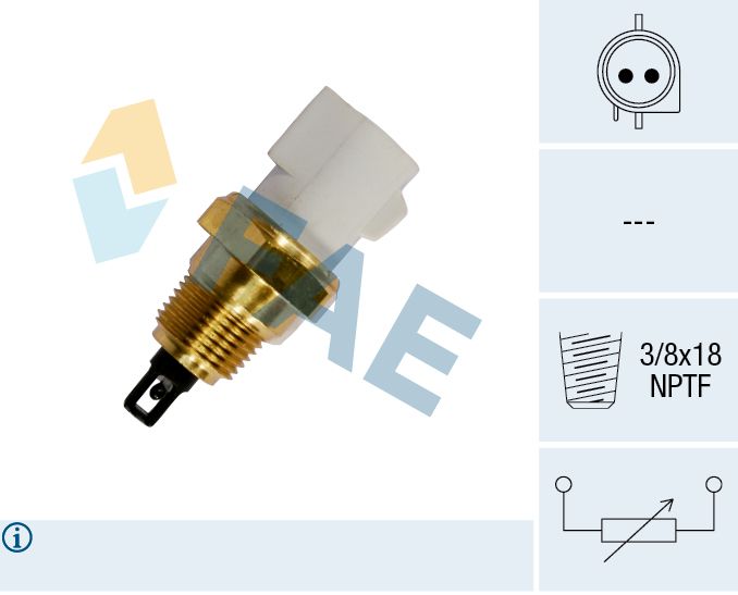 FAE 33440 Sensor, intake air temperature