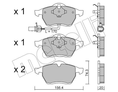 Brake Pad Set, disc brake-main