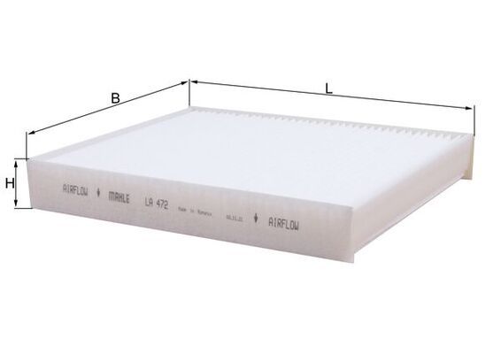 KNECHT LA 472 Filter, cabin air