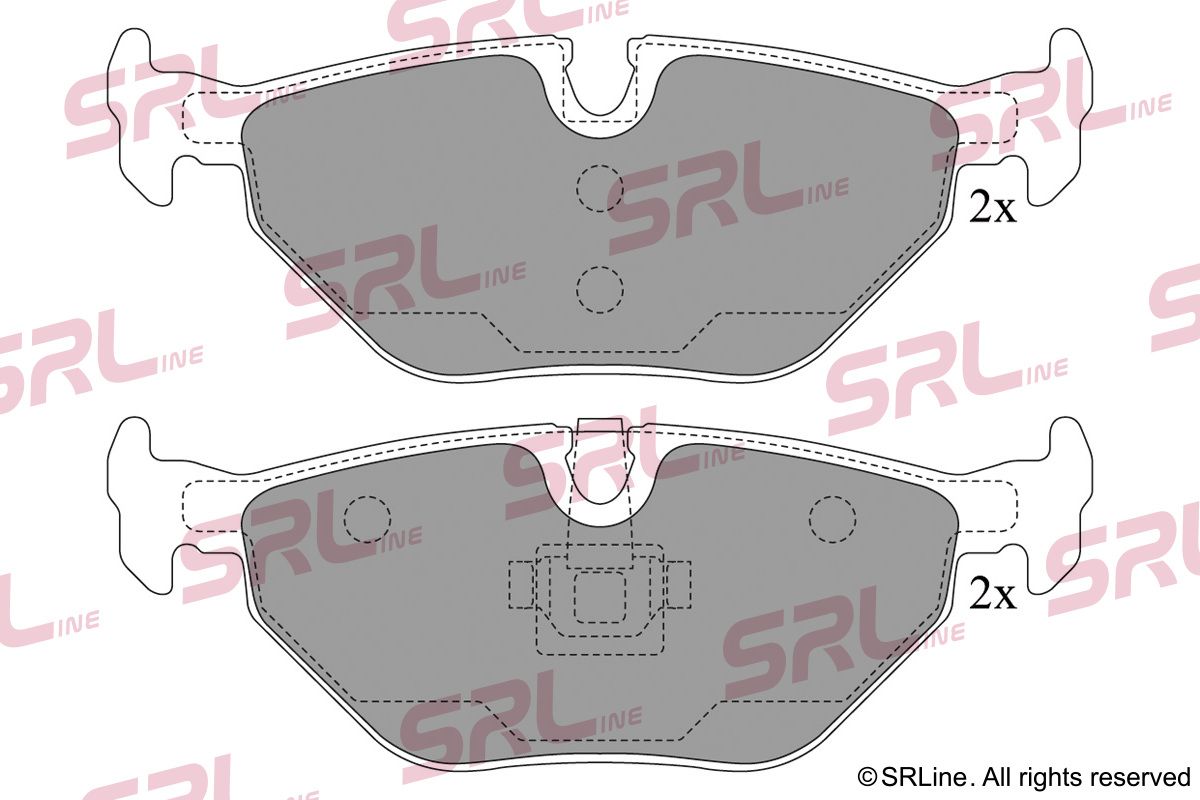 SRLINE S70-1087 Brake pad set, disc brake