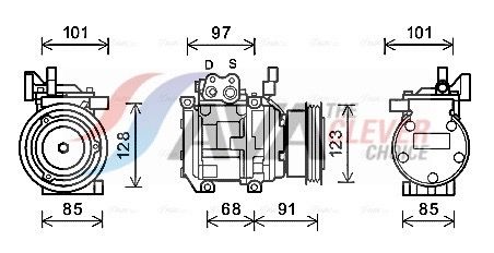 AVA CLEVER CHOICE KAK208 Compressor, air conditioning