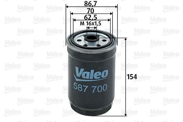 VALEO 587700 Kuro filtras