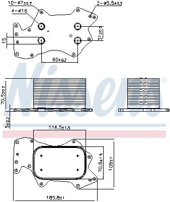 Oil Cooler, engine oil-4