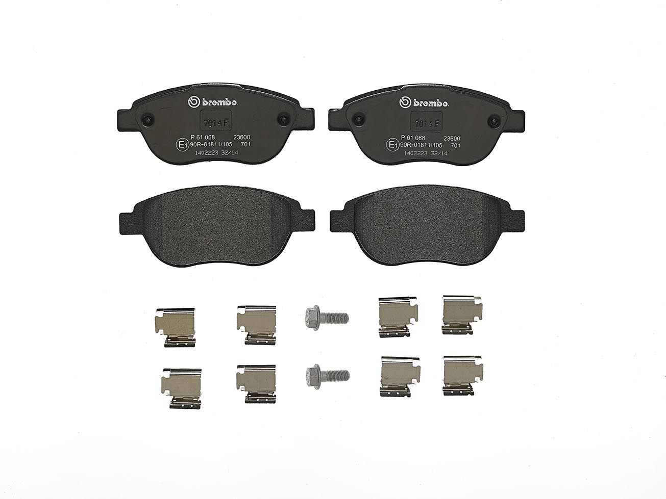 BREMBO P 61 068 Brake pad set, disc brake