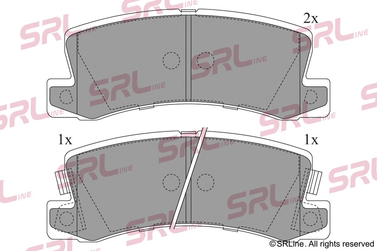 SRLINE S70-1363 Brake pad set, disc brake