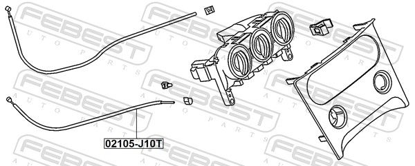 Cable, heater flap-1