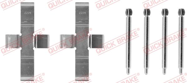 QUICK BRAKE 109-1004 Priedų komplektas, diskinių stabdžių trinkelės