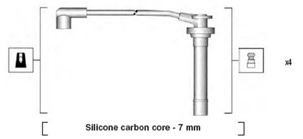 MAGNETI MARELLI 941295060855 Ignition cable kit