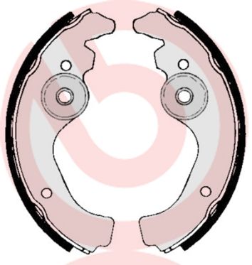 BREMBO S 23 502 Brake shoe set