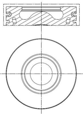 MAHLE 013 PI 00136 000 Piston