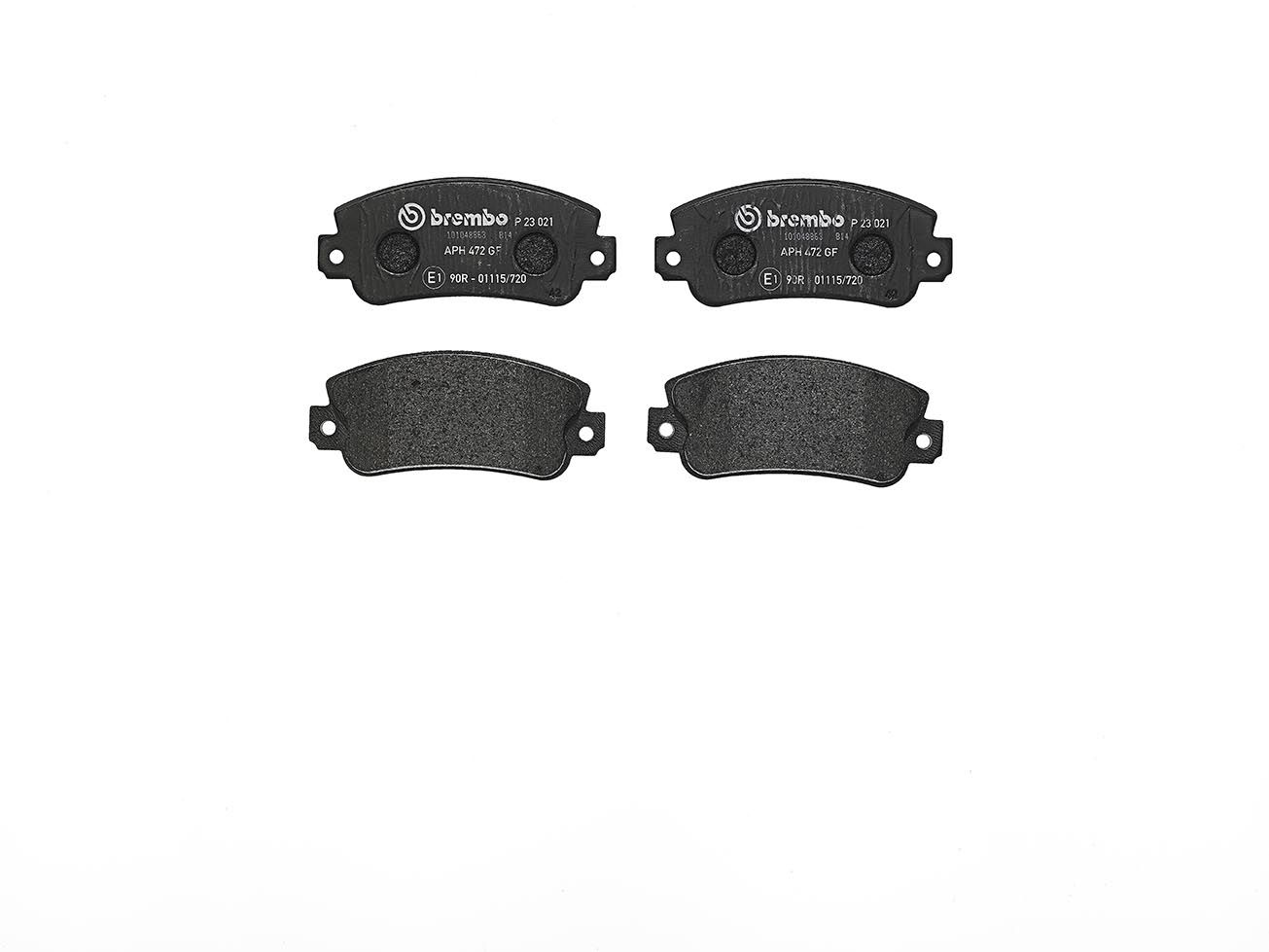 BREMBO P 23 021 Brake pad set, disc brake
