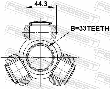 Spider Assembly, drive shaft-1