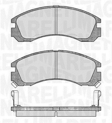 MAGNETI MARELLI 363916060339 Brake pad set, disc brake