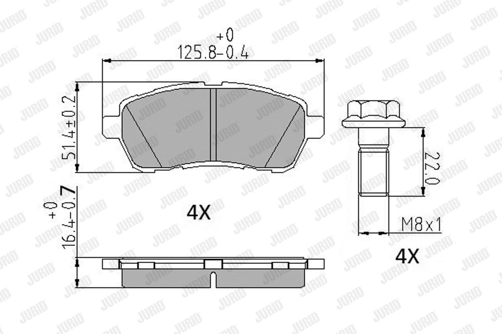 Brake Pad Set, disc brake-1