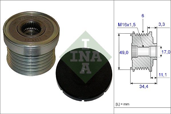 SCHAEFFLER INA 535 0183 10 Alternator freewheel clutch