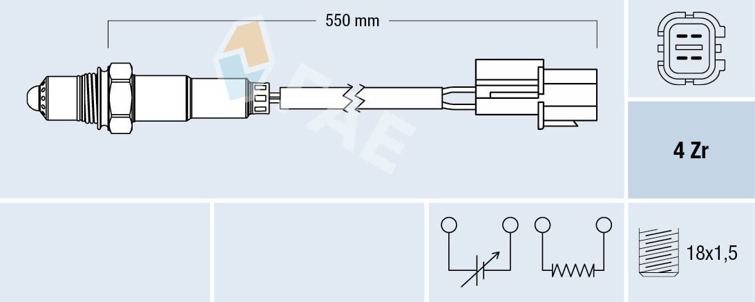 FAE 77347 Oxygen sensor