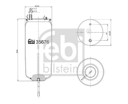 FEBI BILSTEIN 35676 Bellow, air suspension