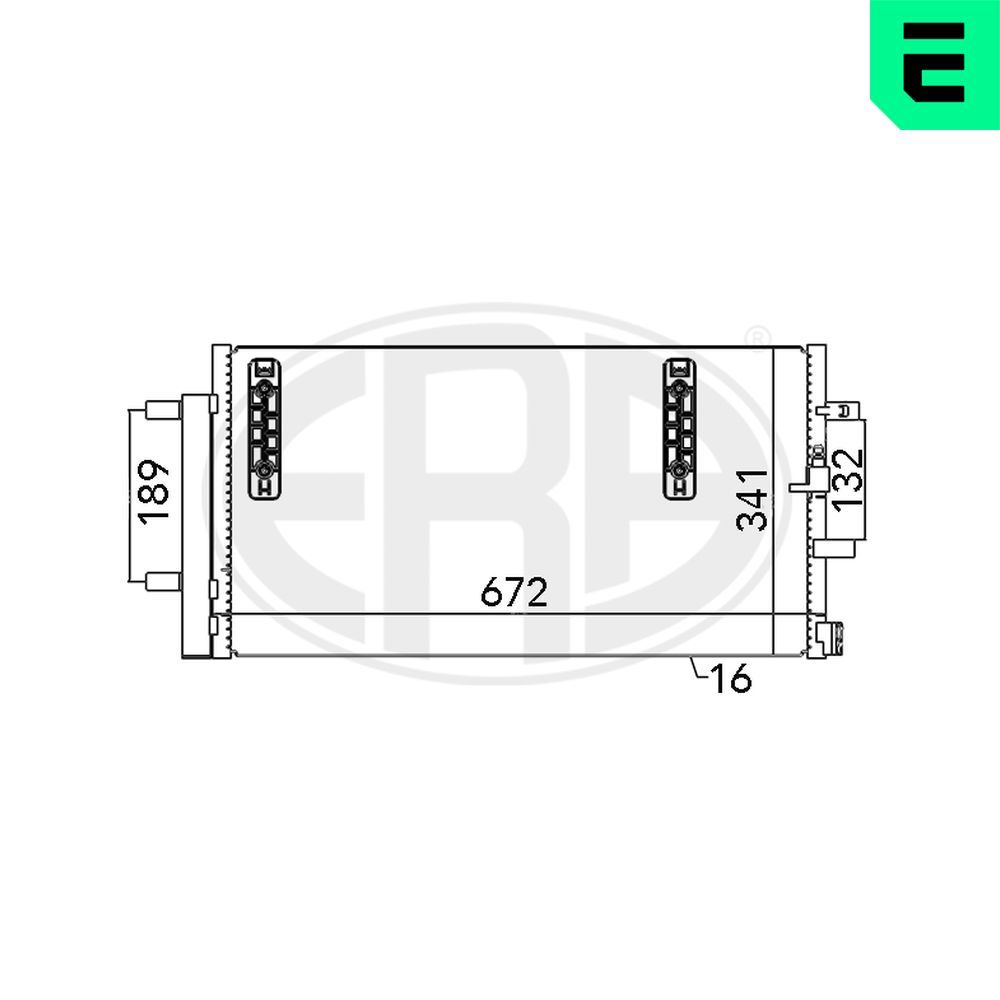 ERA 667048 Condenser, air conditioning