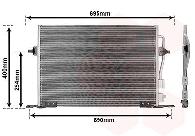 VAN WEZEL 18005259 Condenser, air conditioning