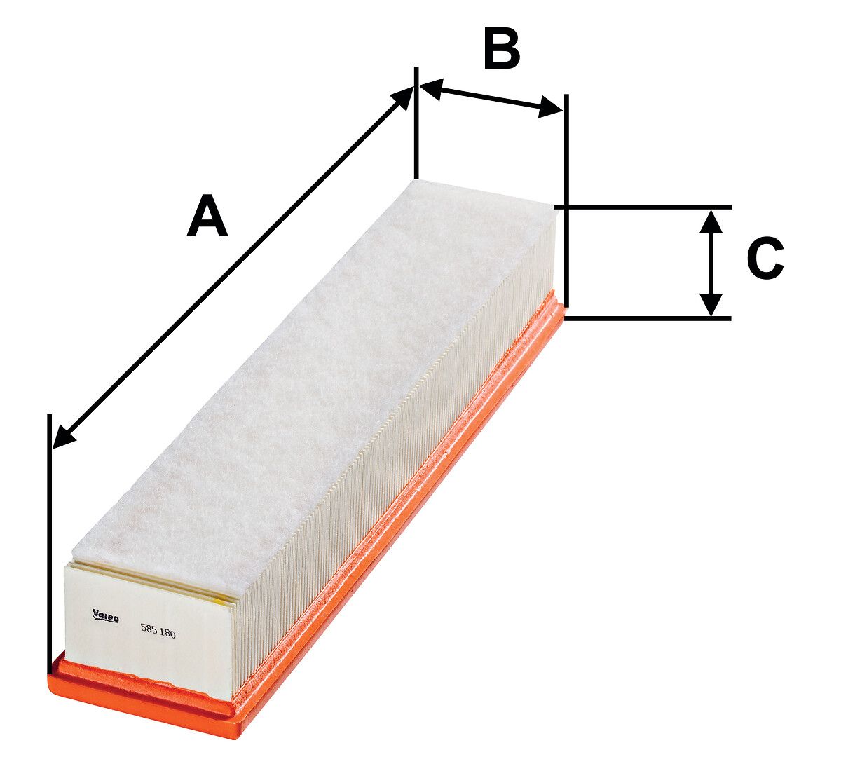 VALEO 585180 Oro filtras