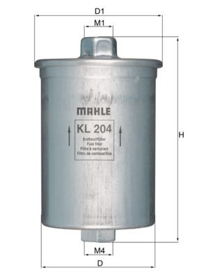 KNECHT KL 204 Fuel filter