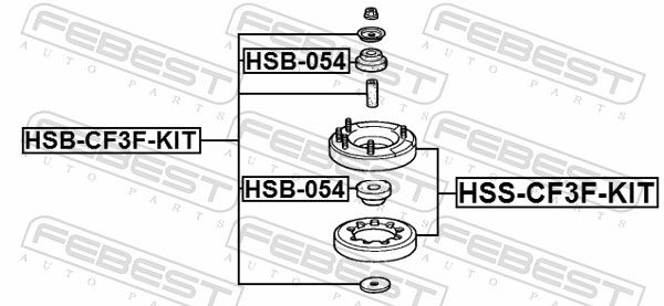Suspension Strut Support Mount-1