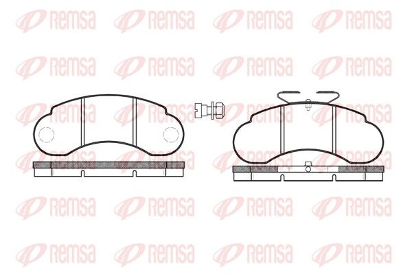 REMSA 0142.20 Brake pad set, disc brake