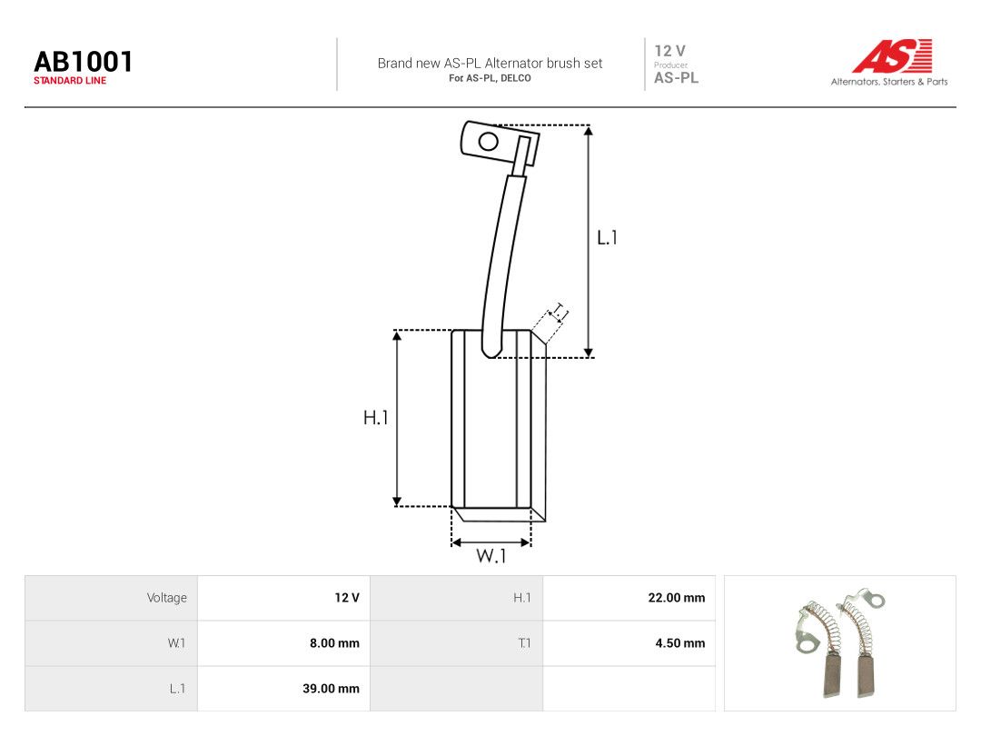 Carbon Brush, alternator-1