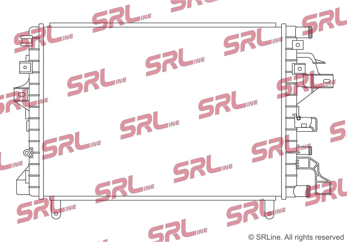 SRLINE 373408-1 Low-temperature cooler, charge air cooler