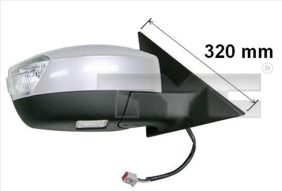 TYC 310-0124 Exterior mirror