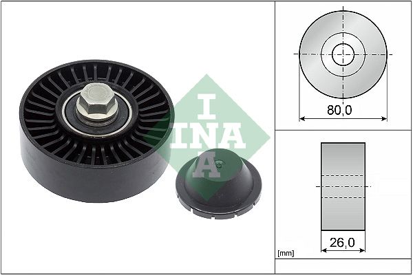 SCHAEFFLER INA 532 0512 10 Deflection/guide pulley, v-ribbed belt