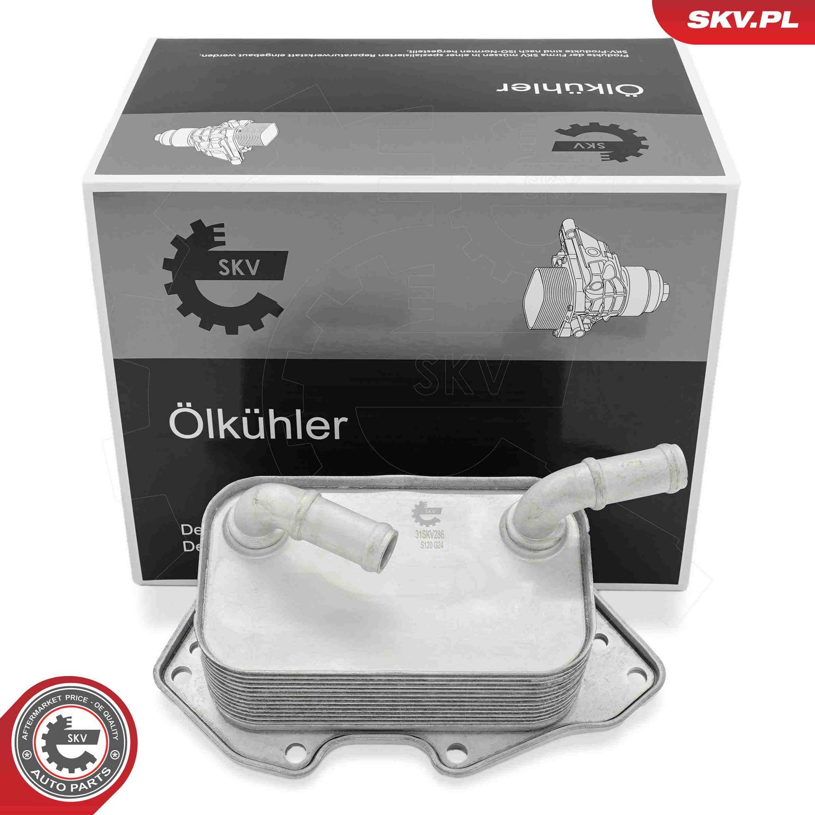 Oil Cooler, engine oil-1