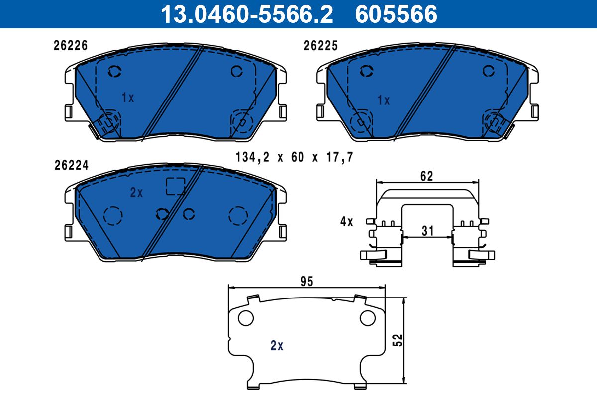 Brake Pad Set, disc brake