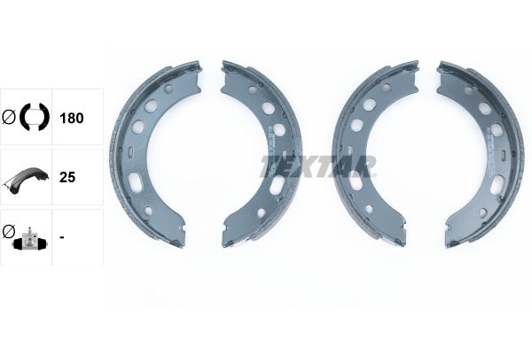 TEXTAR 91063500 Brake shoe set, parking brake