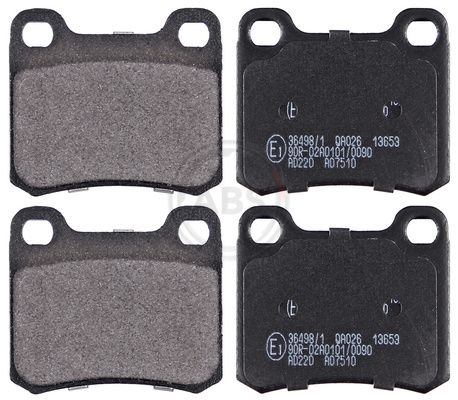 A.B.S. 36498/1 Brake pad set, disc brake