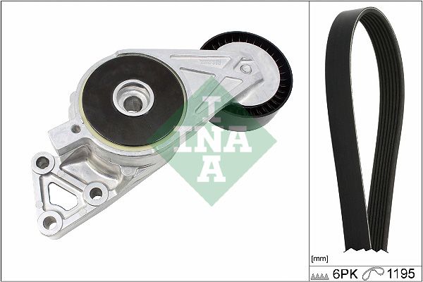 SCHAEFFLER INA 529 0470 10 V-ribbed belt set