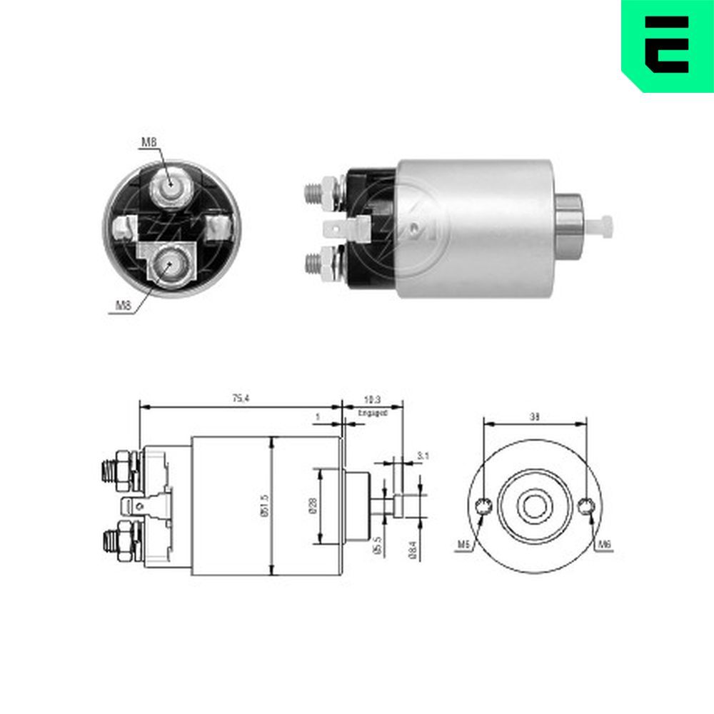 Solenoid Switch, starter