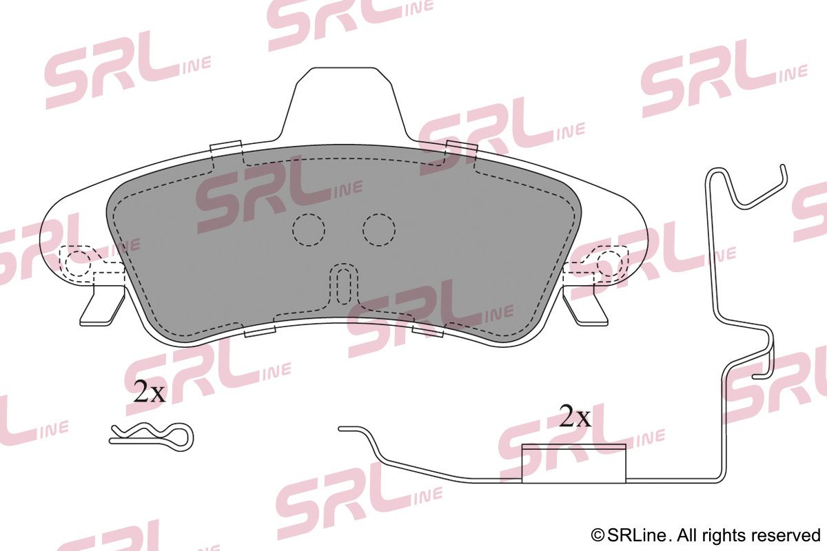 SRLINE S70-1568 Brake pad set, disc brake