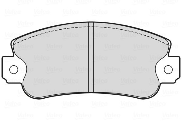 VALEO 601713 Stabdžių trinkelių rinkinys, diskinis stabdys