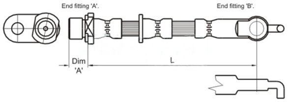 METZGER AUTOTEILE 4110007 Brake hose