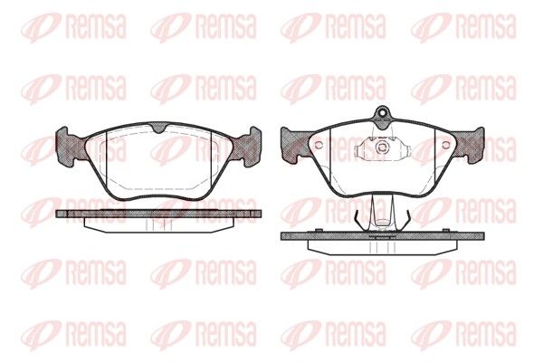 REMSA 0468.00 Brake pad set, disc brake