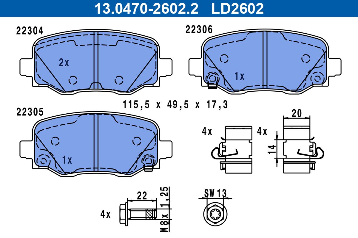 Brake Pad Set, disc brake