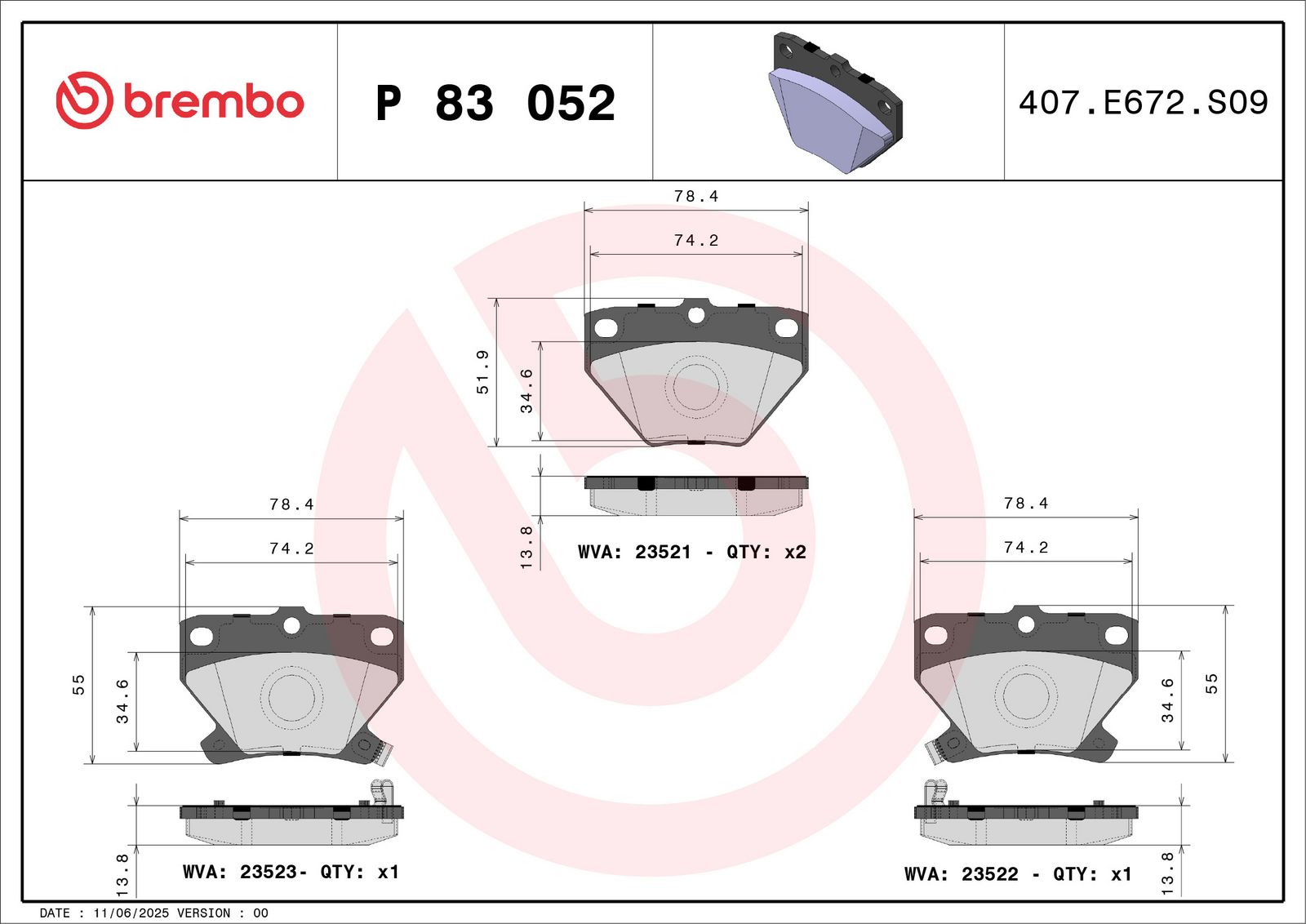 Brake Pad Set, disc brake-1