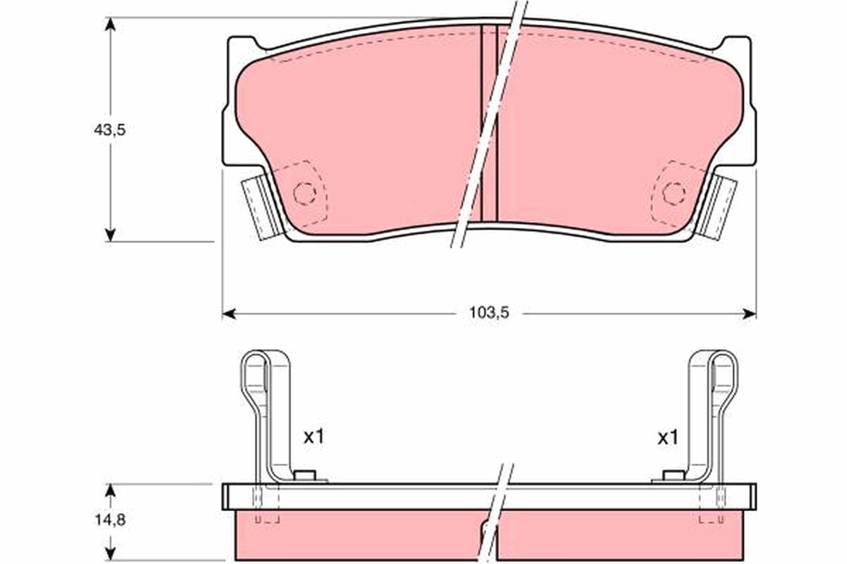 stabdžių trinkelių rinkinys, diskinis stabdys