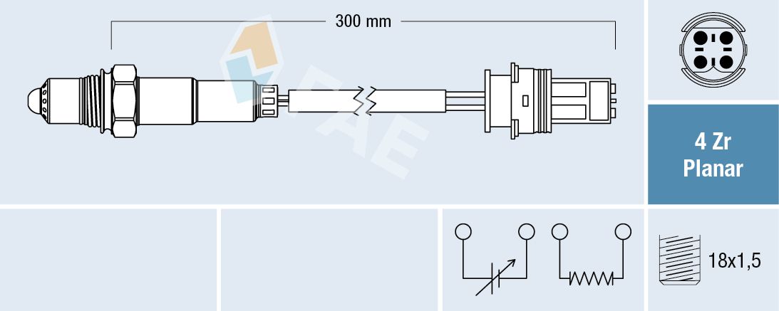 FAE 77252 Oxygen sensor