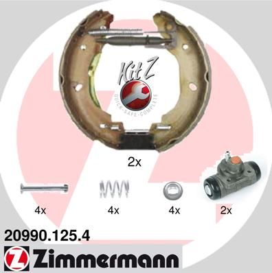 ZIMMERMANN 20990.125.4 Brake shoe set