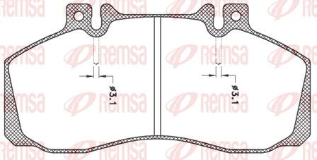 REMSA JCA 245.00 Brake pad set, disc brake