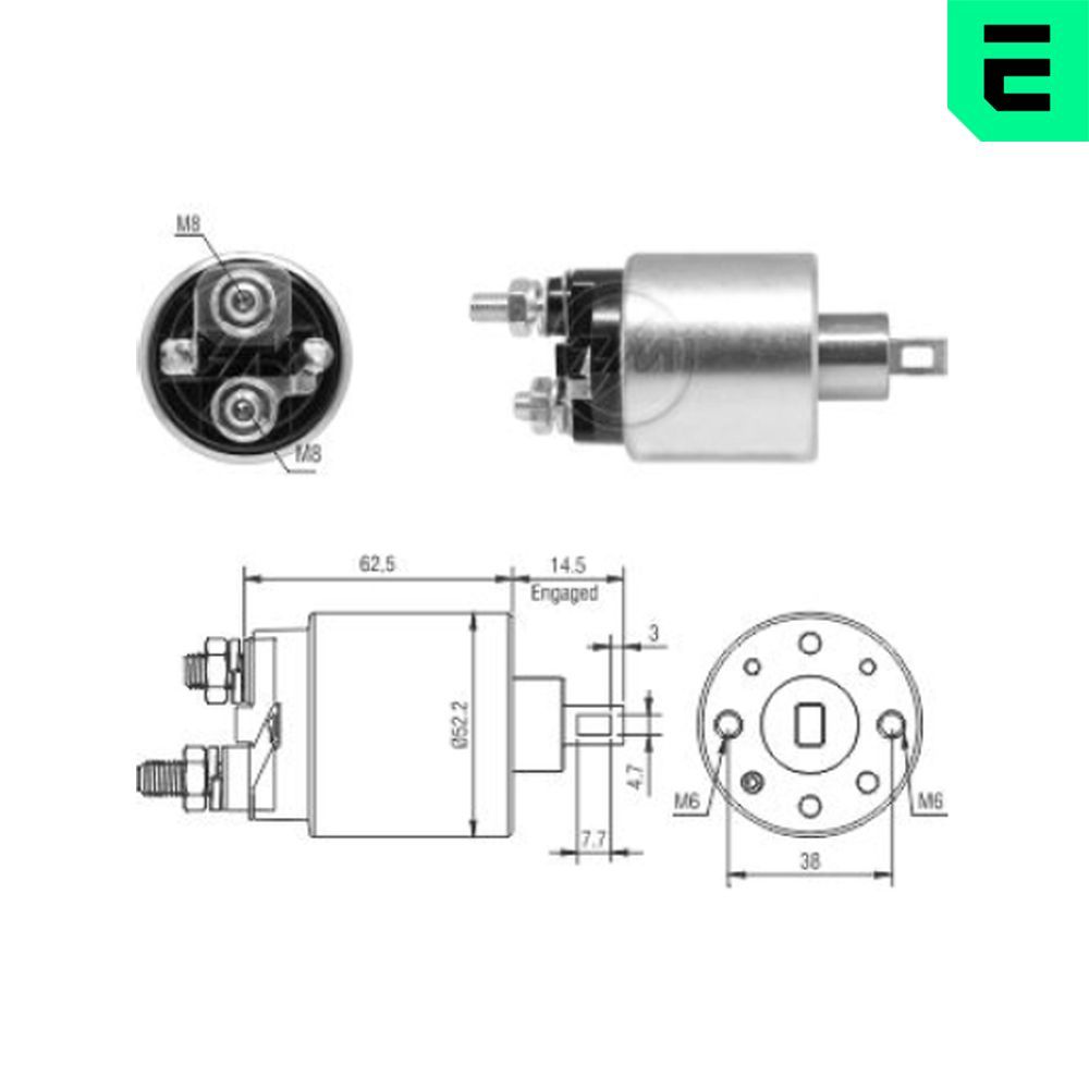 ERA ZM3710 Solenoid switch, starter