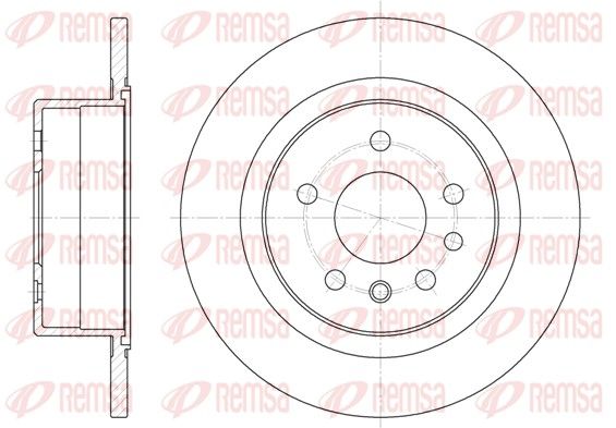 REMSA 6488.00 Brake disc